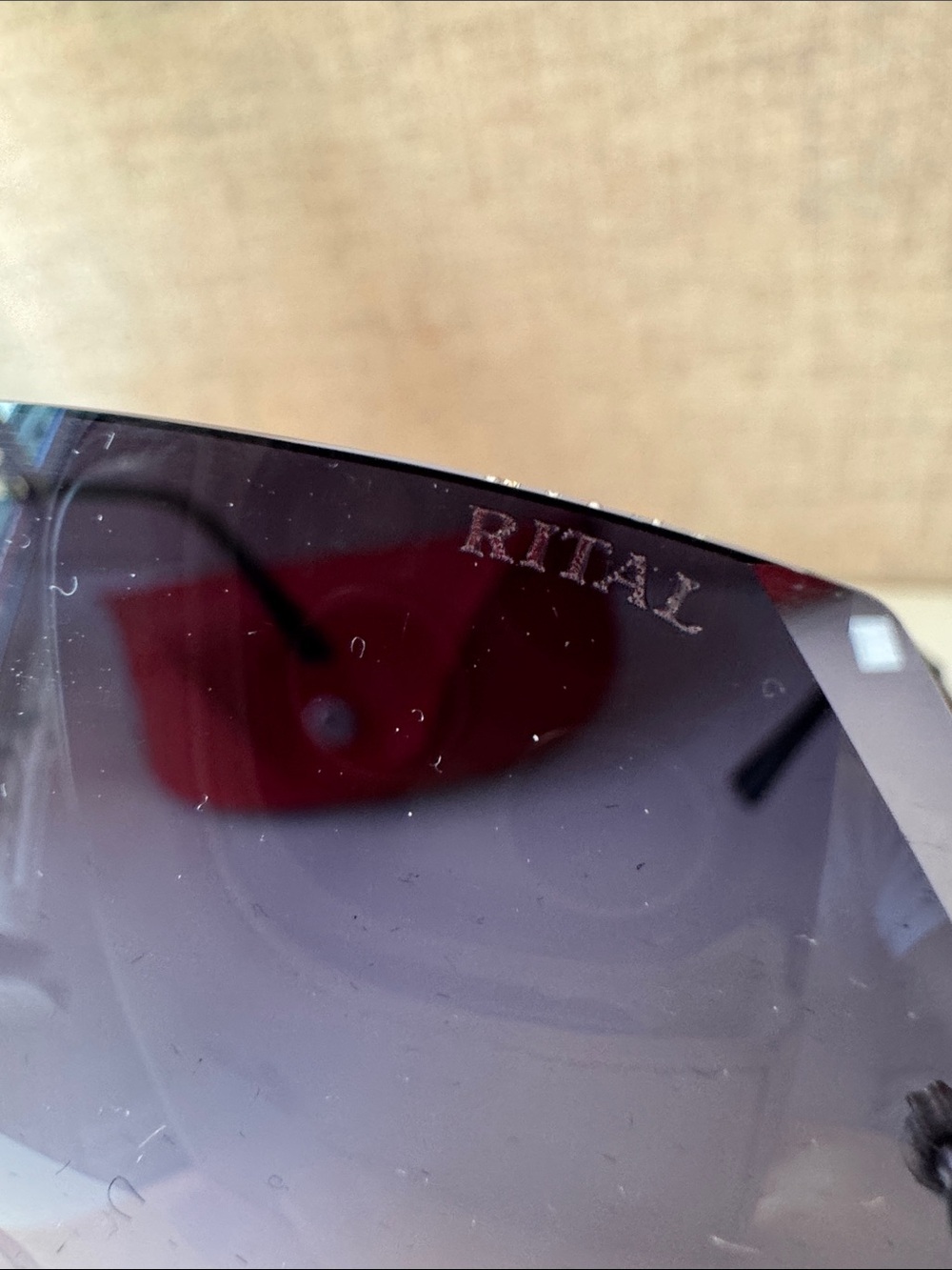 Authentic Novattti Women’s Rimless Gradient Gray Italian Sunglasses NEW - Picture 4 of 10
